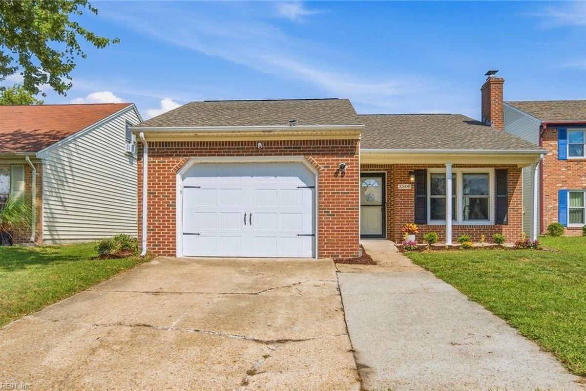 Brick ranch home at 3508 Bacon Ct, Virginia Beach