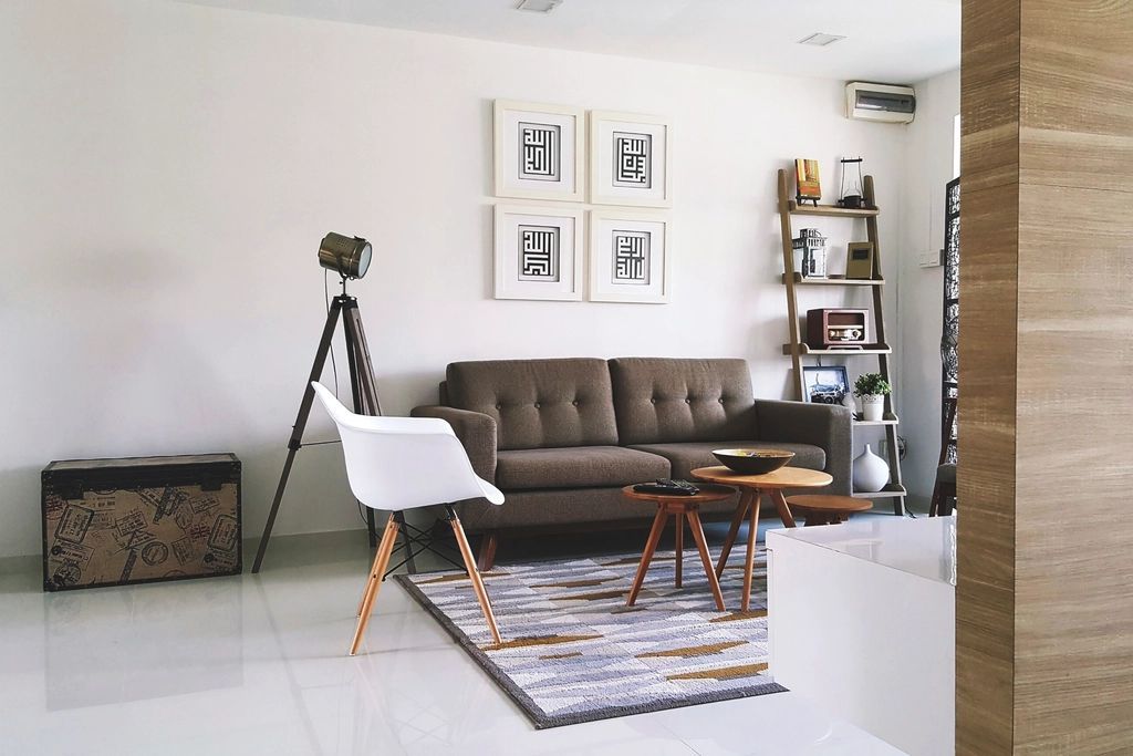 Bright, modern living room